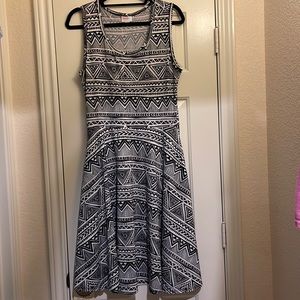 LuLaRoe Nicki Fit and Flare Tank/Sleeveless Dress